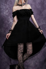 Mesh Off Shoulder Gothic Dress