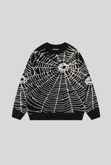 Spiderweb Jacquard All Over Sweater
