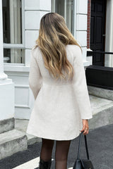 A-Line Long Sleeve Sweater Dress
