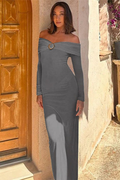 Bustier Metallic Detail Party Dress