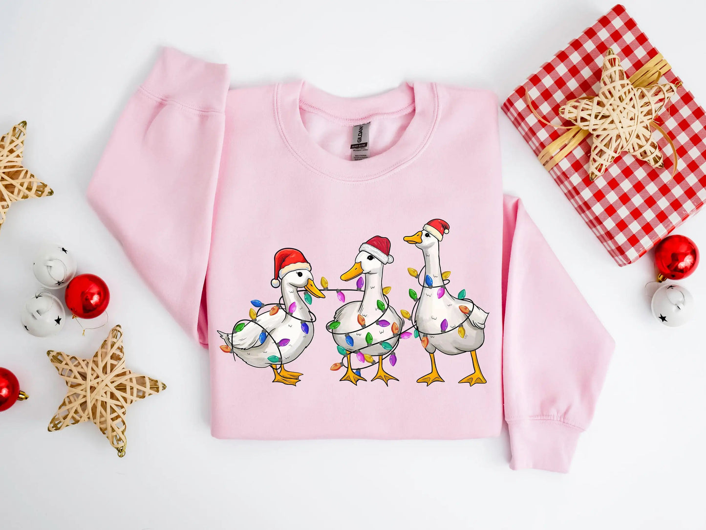 Voguish Cotton Duck Lights Family Christmas Hoodie