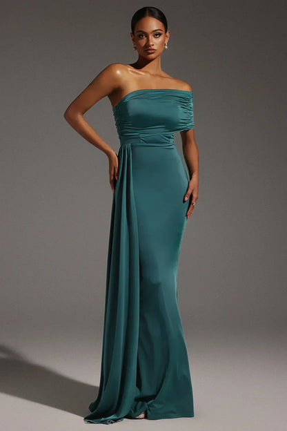 One Shoulder Maxi Dress