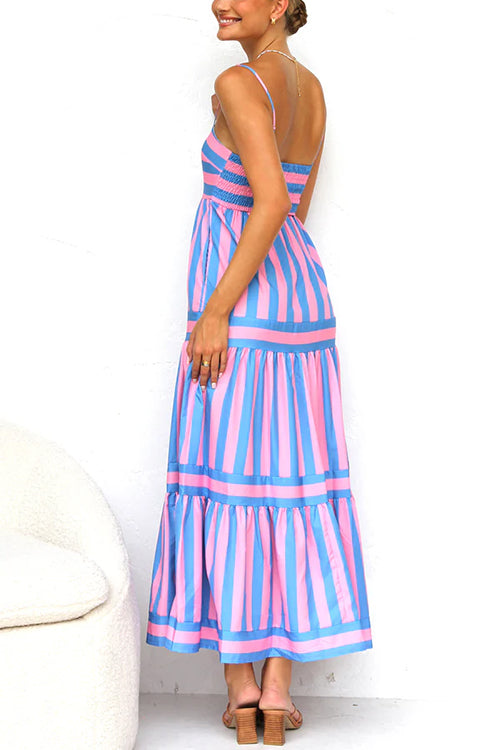 Color Block Maxi Dress