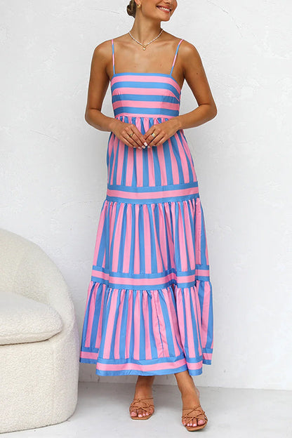 Color Block Maxi Dress