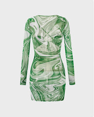 Emerald Envy Stylish Halter Dress