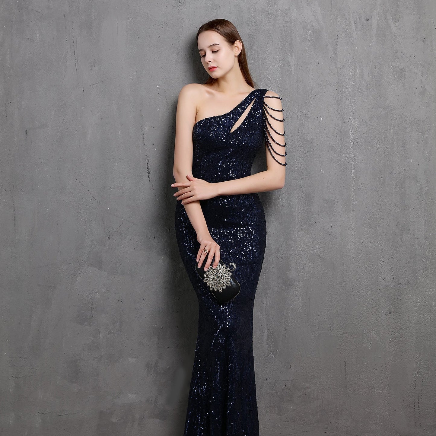 Mayven One Stylish Shoulder Formal Dress