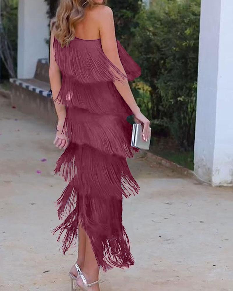 Maya-Off Shoulder elegant dress