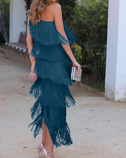 Maya-Off Shoulder elegant dress