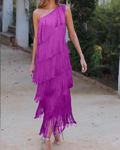 Maya-Off Shoulder elegant dress