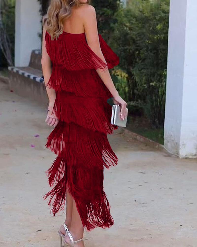 Maya-Off Shoulder elegant dress