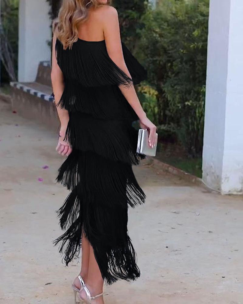 Maya-Off Shoulder elegant dress