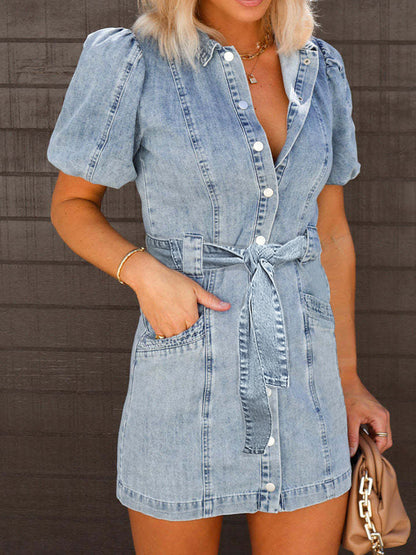 Ravaya BoldBloom Jeans Dress