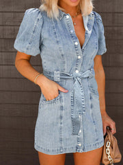 Ravaya BoldBloom Jeans Dress