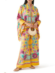 Fashionable Asymmetrical Print Top & Pants Set
