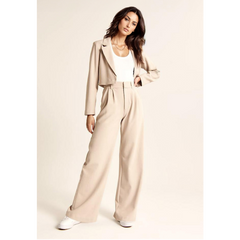 MERILYN - TAPERED WIDE LEG TROUSERS