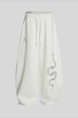 Two Tone Straight Leg Sweatpants