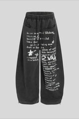 Minimal Cotton Wide Leg Sweatpants