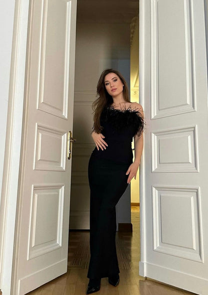 Luxurious Feather Dress