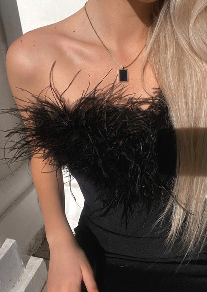 Luxurious Feather Dress