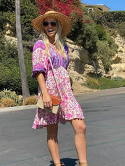 Ruffle Hem Boho Dress