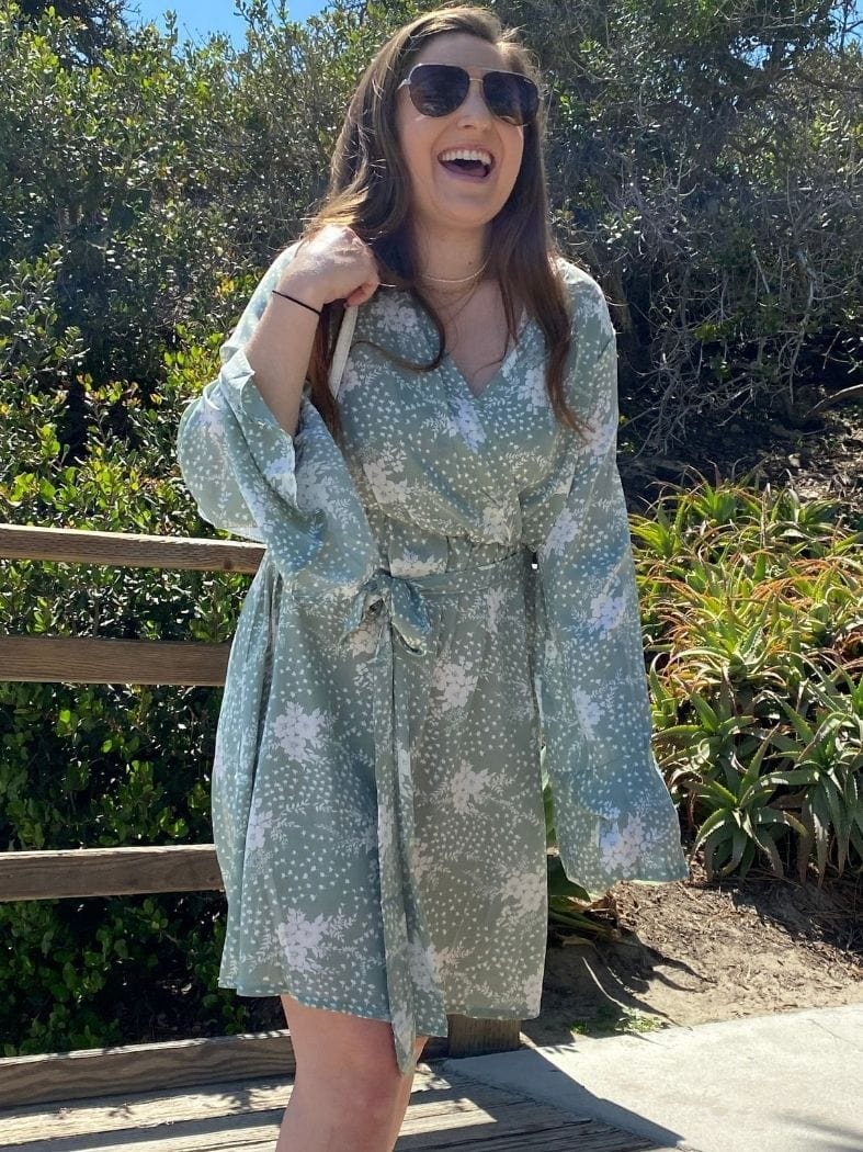 Floral Print Sleeve Dress
