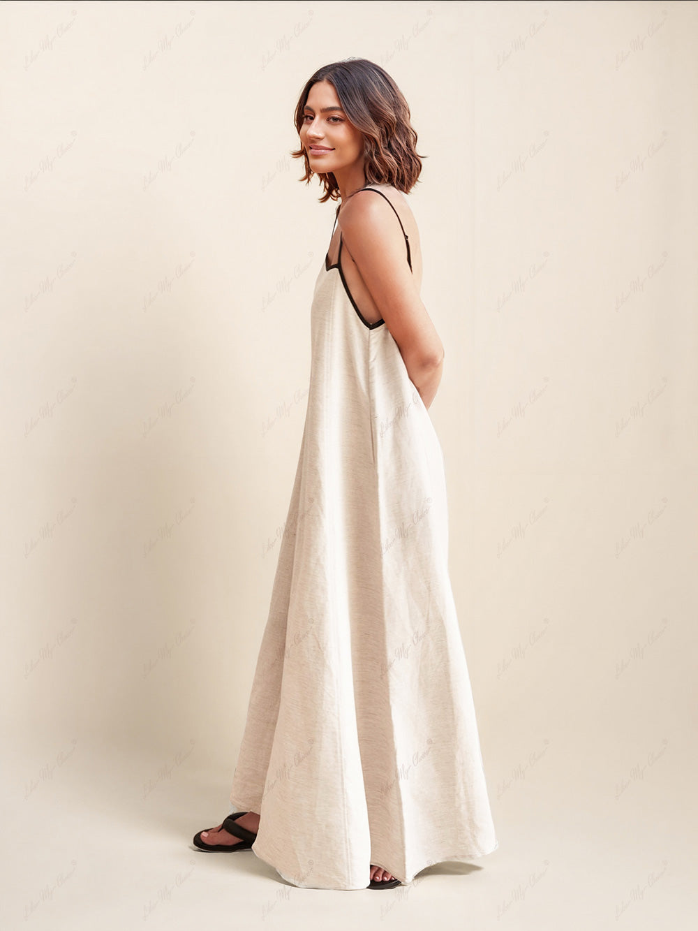 Classic Holiday Style Charming Contrasting Suspender Dress