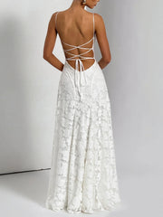 THEA - TEXTURED ELEGANCE JACQUARD MAXI DRESS