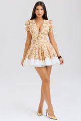 Floral Print Short Dress