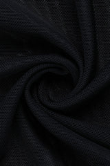 Hooded Mesh Patch Gothic Dress