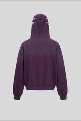 Calligraphy Typography Full Zip Hoodie