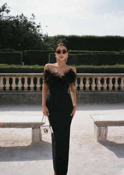 Luxurious Feather Dress