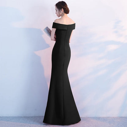 Diva Strapless High Charming Slit Formal Dress