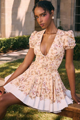 Floral Print Short Dress