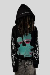 Alien Character Graphic Pullover Hoodie
