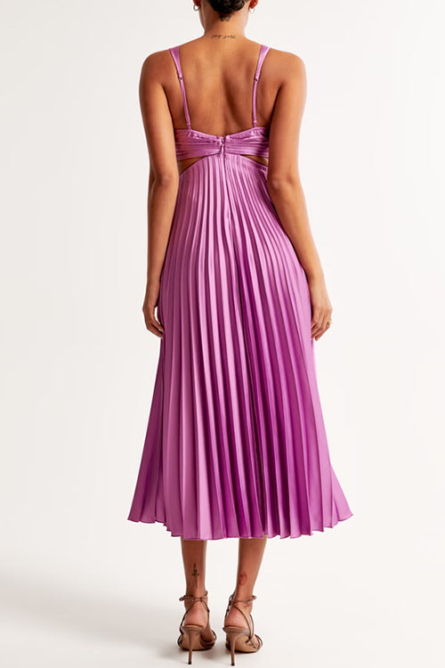 Cut Out Waist Sleeveless Maxi Dress
