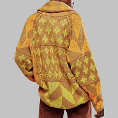 PORTIA™ | Vintage Button Down Collar Oversized Cardigan