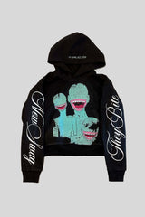 Alien Character Graphic Pullover Hoodie