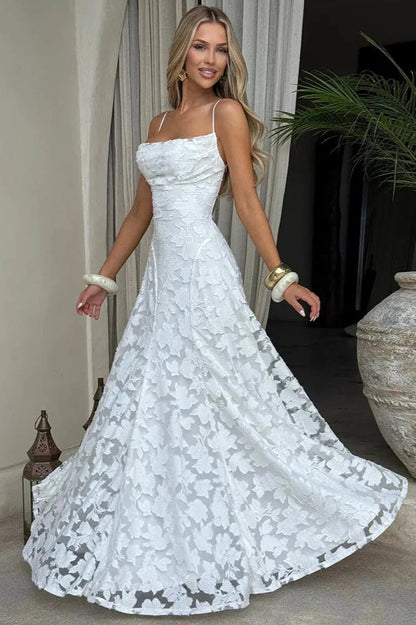 Lace-Up Backless Maxi Dress