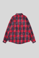 Union Jack Star Plaid Long Sleeve Shirt