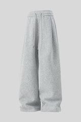 Heavyweight Pleated Baggy Straight Leg Sweatpants