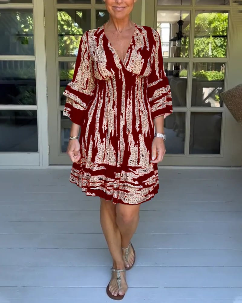 V-neck dress