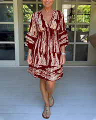 V-neck dress