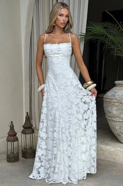 Lace-Up Backless Maxi Dress