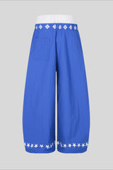 Star Graphic Contrast Waist Sweatpants