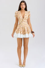 Floral Print Short Dress