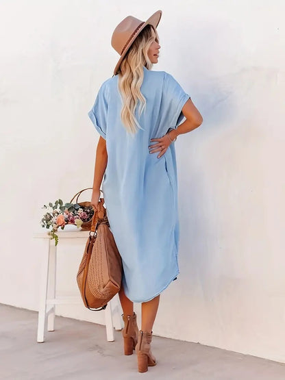 Samira-Shirt dress with fixed