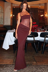 Lace Spaghetti Strap Maxi Dress-1