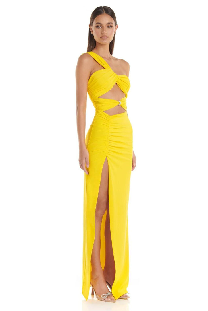 One Shoulder Maxi Dress