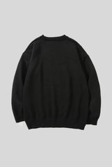 Statue Illustration Relaxed Crew Neck Sweater