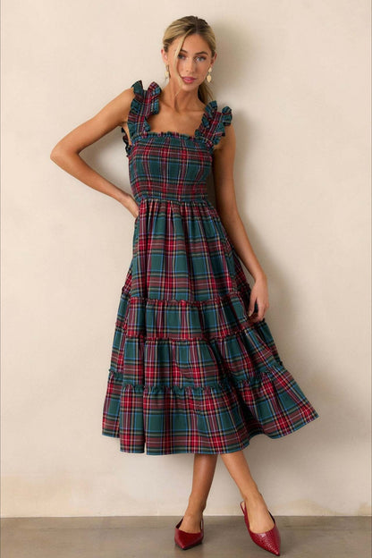 Checkered Slip Party Dress